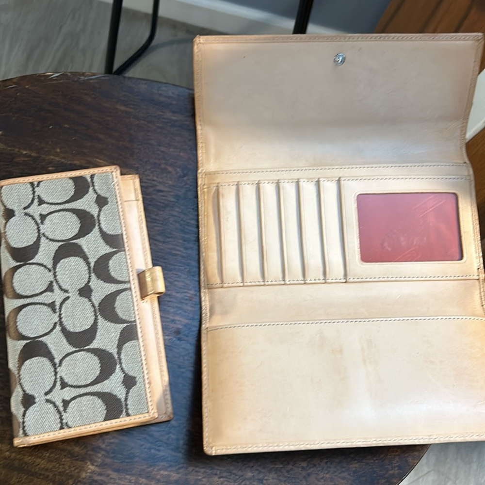 Coach Wallet With Check Book Removable Cover View 5